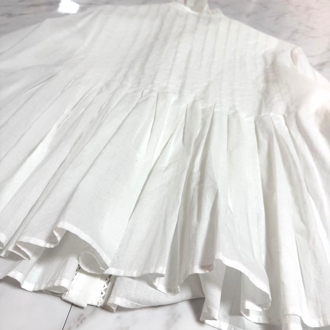 【未新品タグ付】2025✨️完売品✨️ローブブラン ジオメトリック レース ブラウス