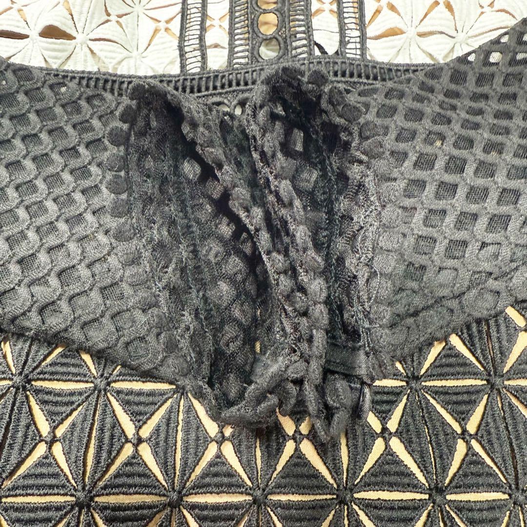 【新品未使用】セルフポートレイト ジオメトリック ミニドレス UK6