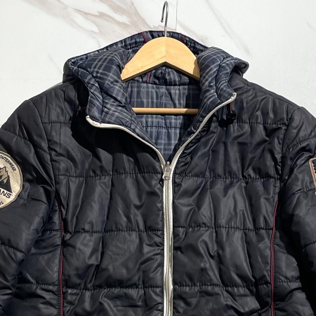 アルマーニエクスチェンジ 中綿ダウンジャケット ブラック XL リバーシブル