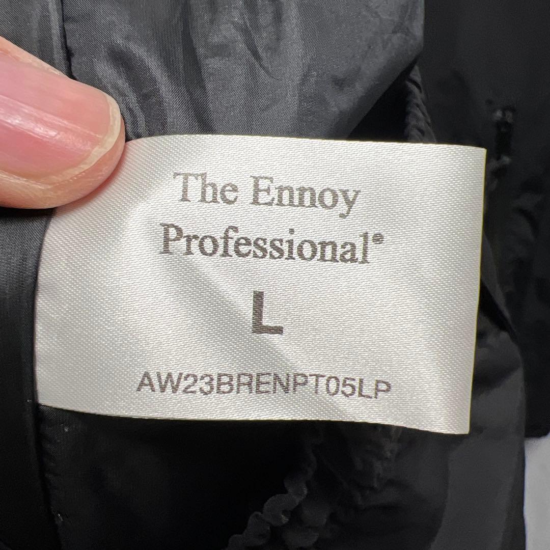 23AW Ennoy エンノイ　NYLON PADDED SET UP ブラック