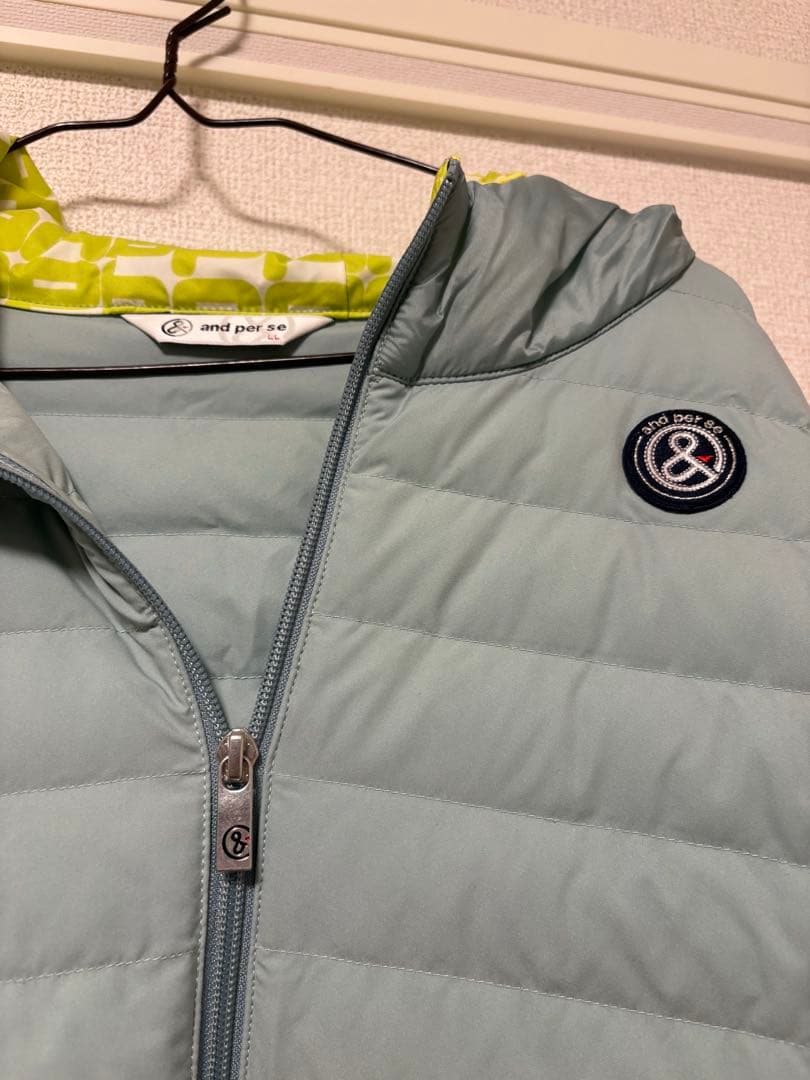 and per se ダウンジャケット LL 水色
