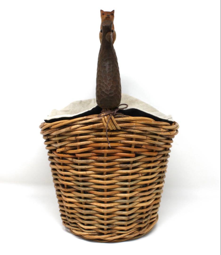 未使用 KIYATA キヤタ 狐 キツネ かごバック バスケット