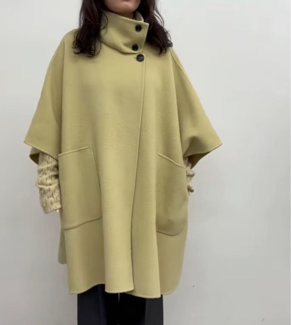 CLOCHE クロッシェ ウールポンチョコート552-84504