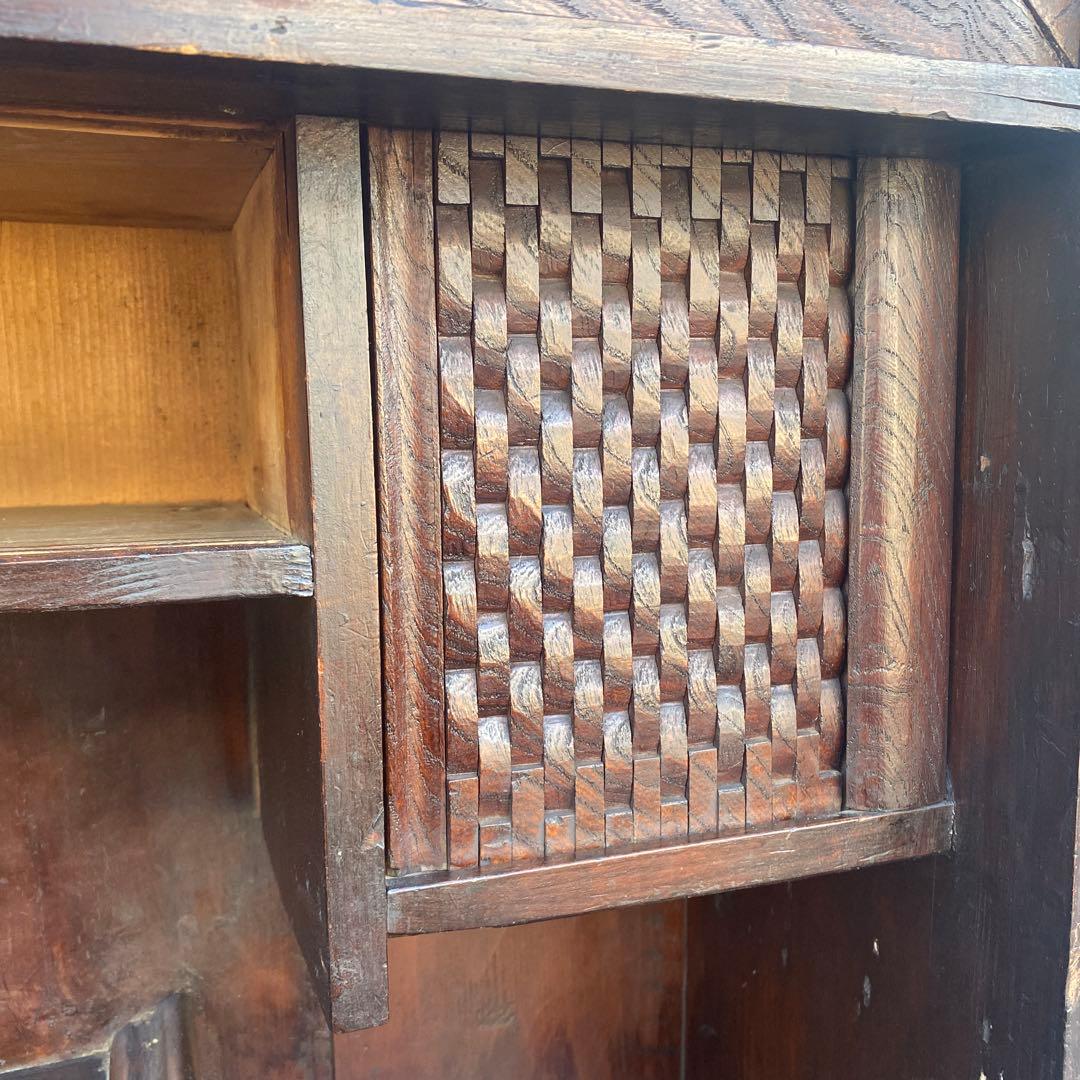 時代物 茶箪笥 水屋箪笥 骨董品 古家具 古民家 アンティーク家具 店舗什器
