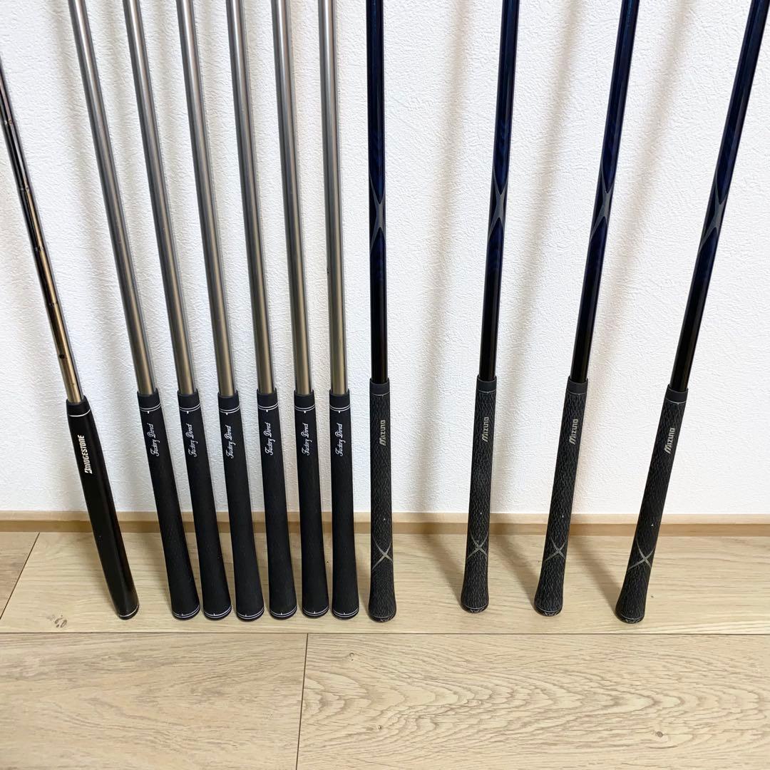 格安ミズノMizuno他ゴルフクラブ フルセット☆キャディバッグ付 初心者メンズ