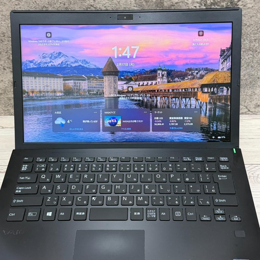 ☆入門機☆SSD256GB 軽量 第8世代 人気VAIO ノートパソコン