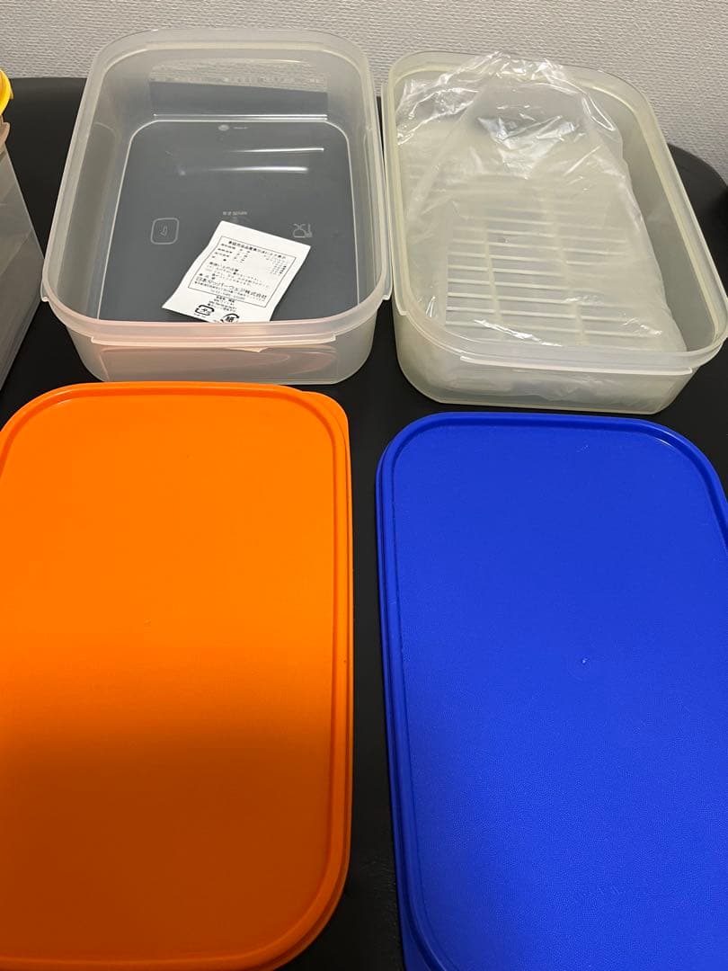 タッパーウェア　MMダブル　MMワイド　#1 薄型ケース　6点　すのこ付き