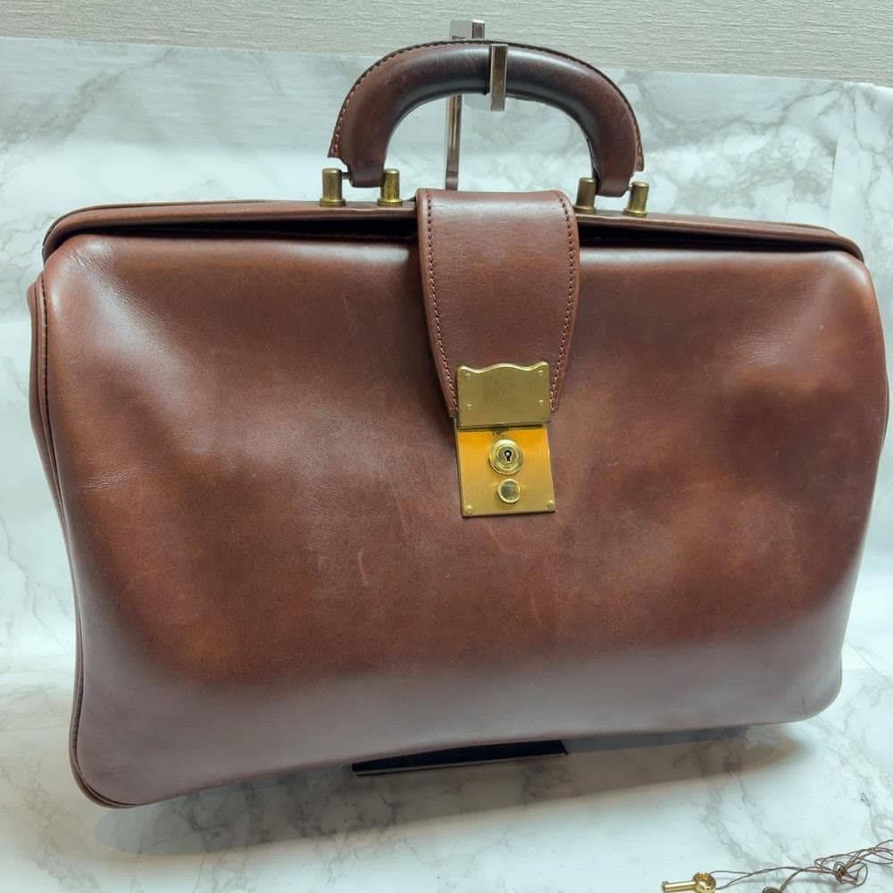 希少 英国製 ダレス ボストン ドクターズ バッグ 鍵付き ENGLAND