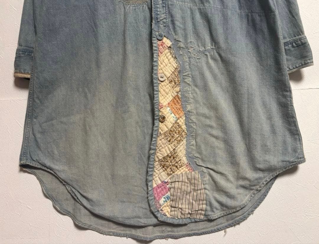 kapital kountry パッチワーク デニム ワンピース 刺子 日本製