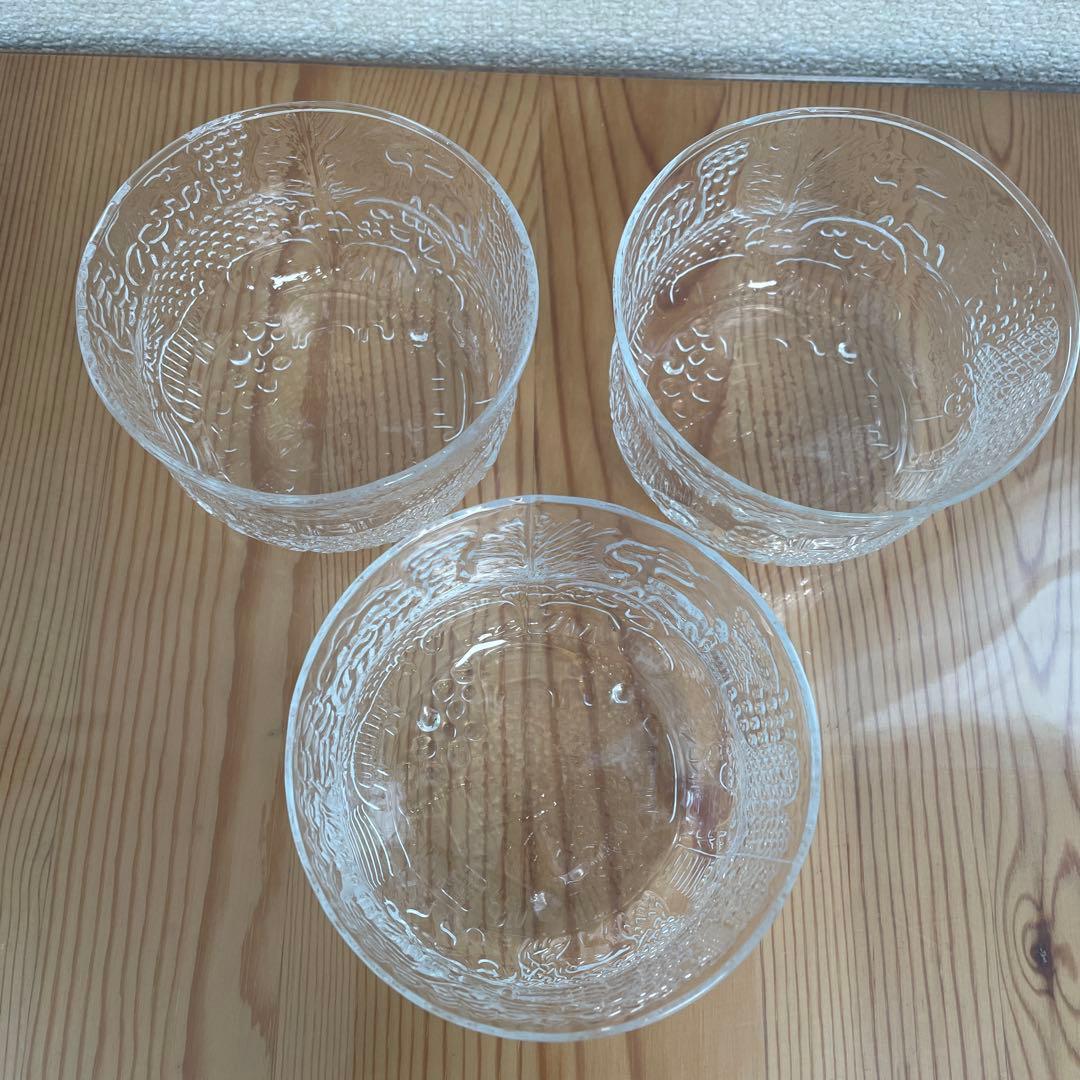 アラビア　ヌータヤルヴィ　ファウナ　クリア　ヴィンテージ　3個セット