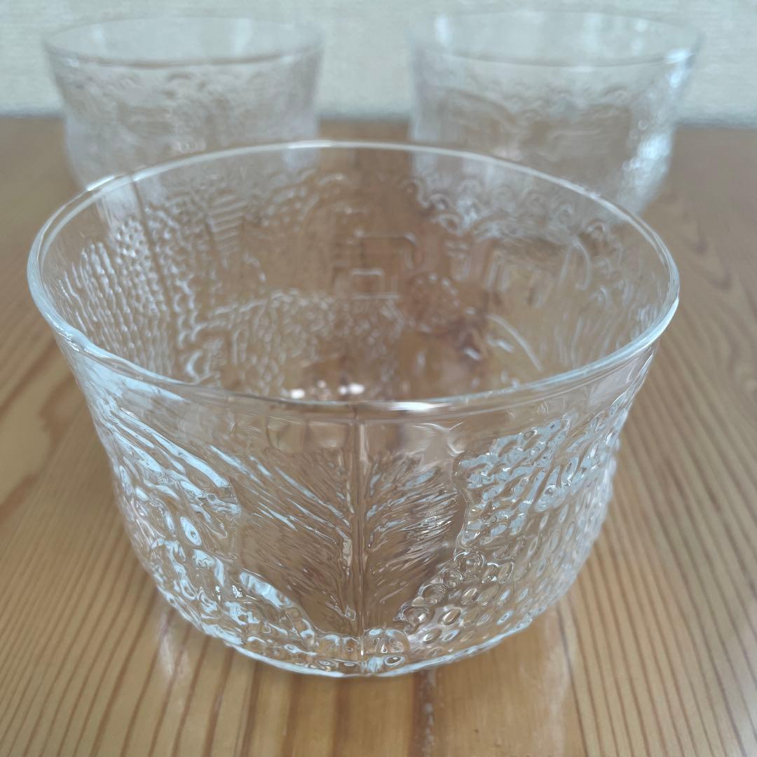 アラビア　ヌータヤルヴィ　ファウナ　クリア　ヴィンテージ　3個セット