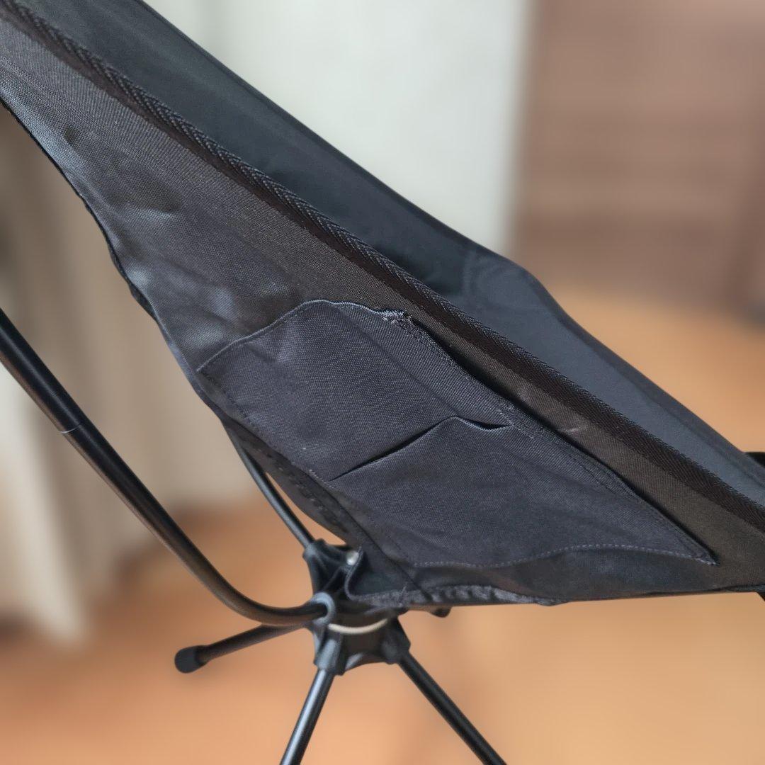 ヘリノックスアウトドアチェア ブラック メッシュ回転