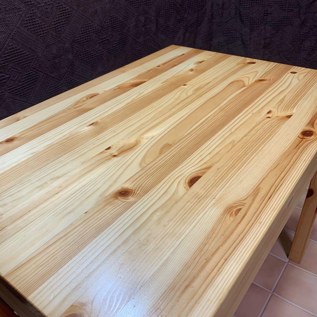 【天板ワックス処理済み】無印良品 パイン材デスク 幅86 リモートワーク 勉強机