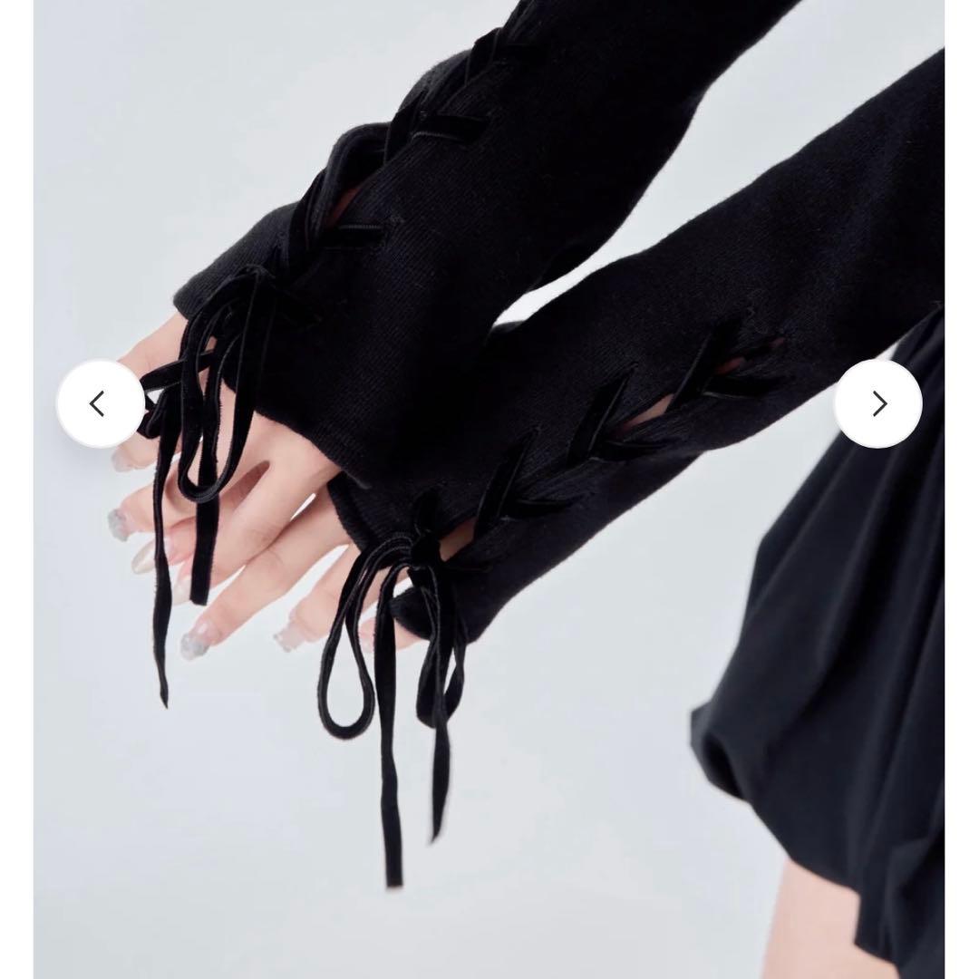 yilon イロン バルーンミニワンピース ブラック