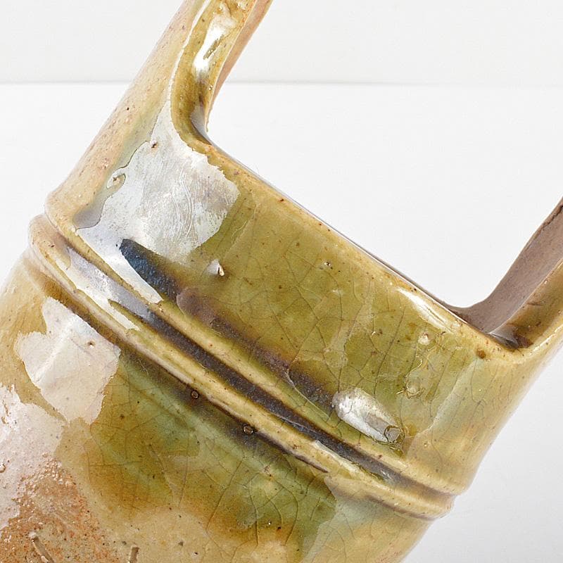 北大路魯山人作　黄瀬戸　切立手桶　黒田陶々庵極め箱　M　R6934