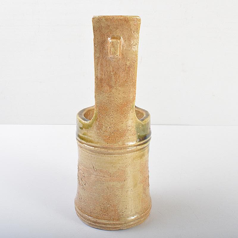 北大路魯山人作　黄瀬戸　切立手桶　黒田陶々庵極め箱　M　R6934