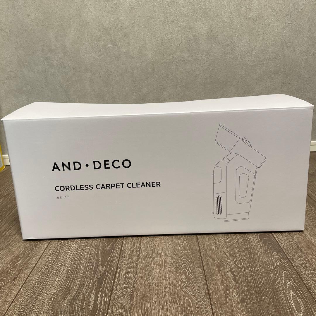 【美品】アンドデコ　コードレスカーペットクリーナー