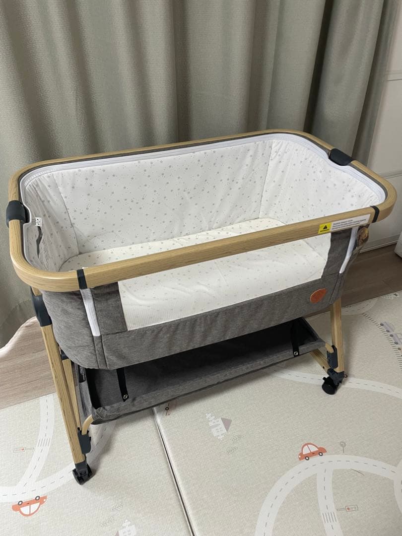 HZDMJ 新生児ベビーベッド 折りたたみ 添い寝ベッド