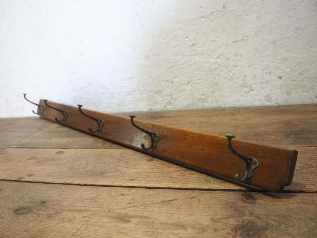 1176 ②アンティーク　ウォールフック　壁掛け　帽子掛け　金具　古家具　レトロ