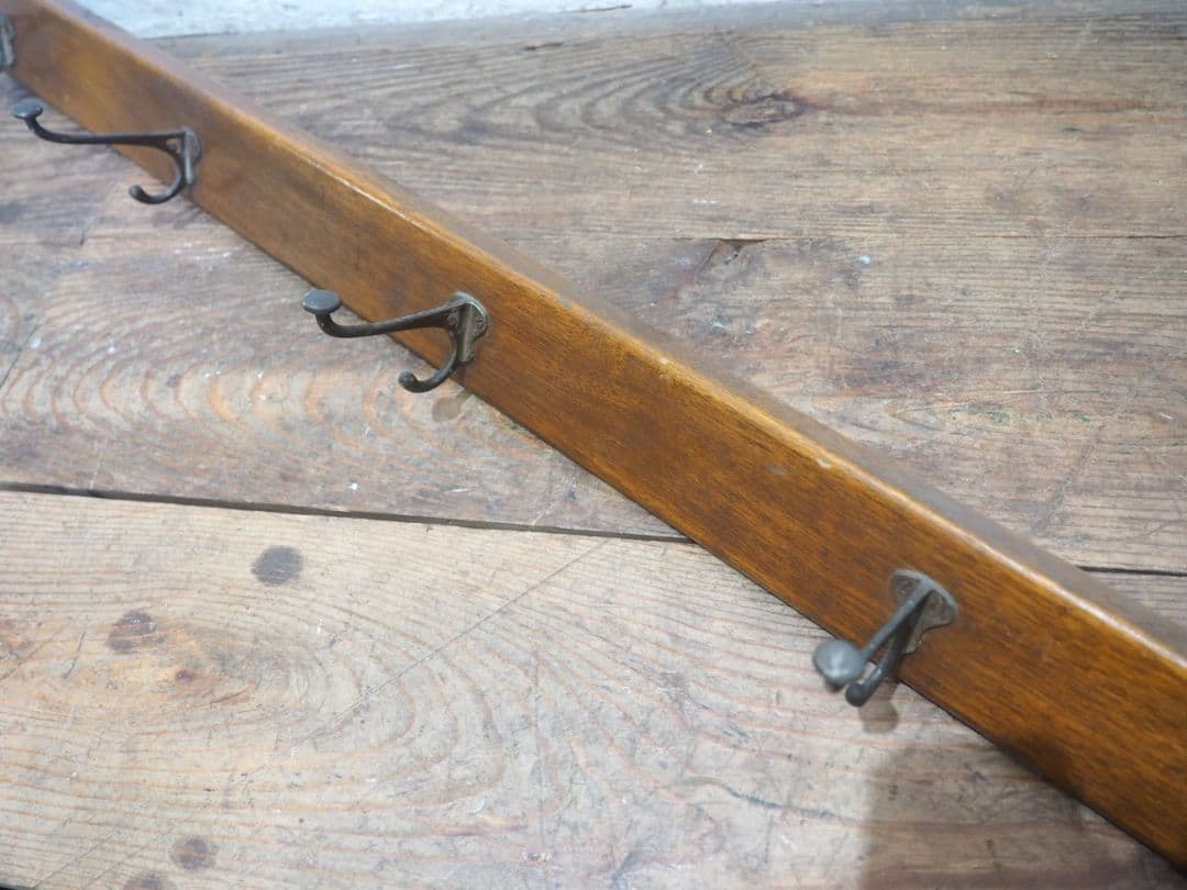 1176 ②アンティーク　ウォールフック　壁掛け　帽子掛け　金具　古家具　レトロ