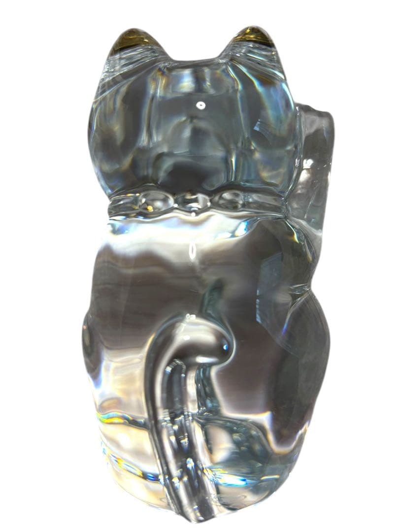 美品　Baccarat バカラ　まねき猫 招き猫 ラッキーキャット