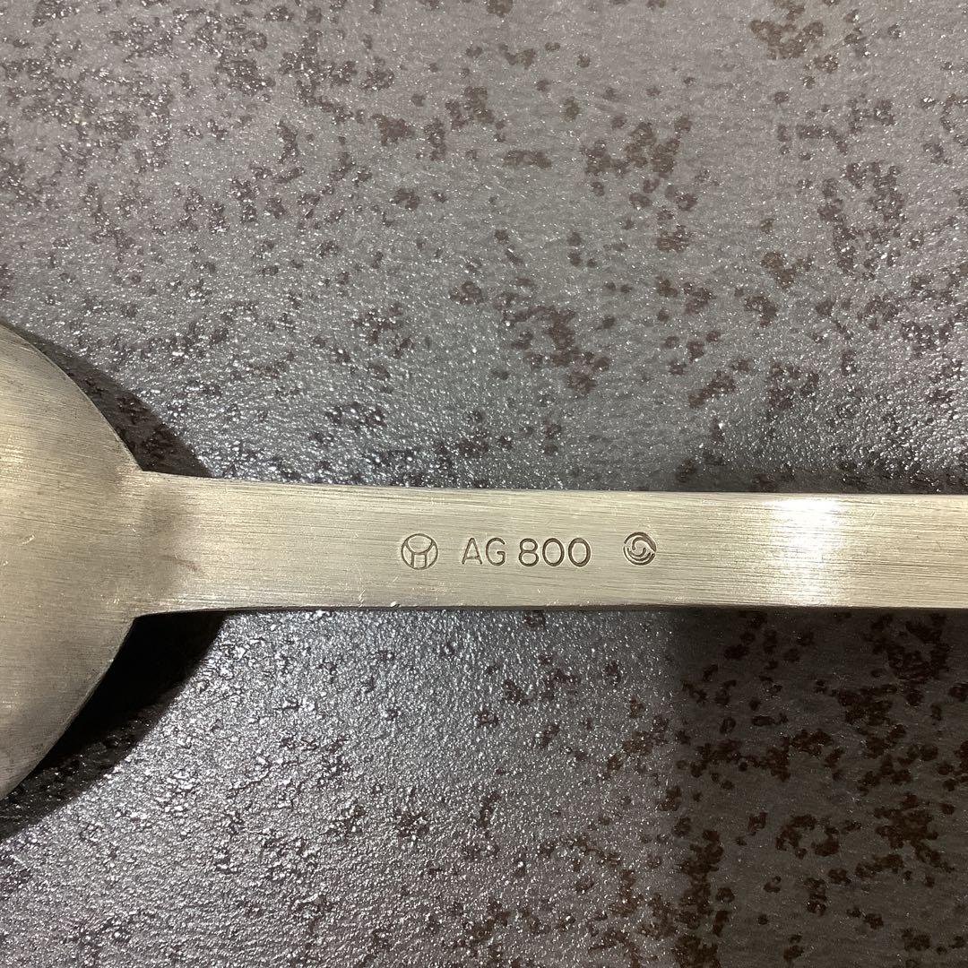 中古 韓国　銀　箸とスプーンのセット　AG800刻印