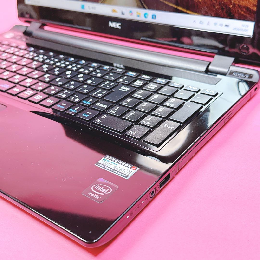 ワードエクセル⭐️新品SSD×16GB windows11ノートパソコン カメラ