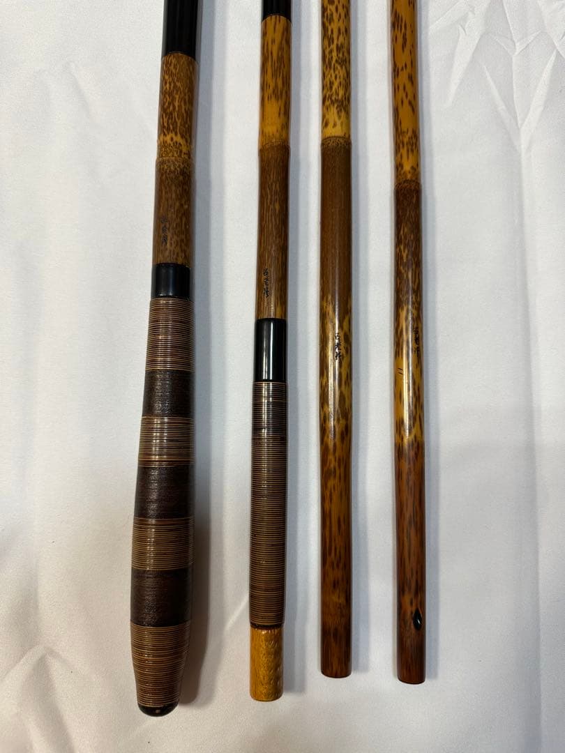 高級　ヘラブナ釣り　古老竹 紋竹　タモノエ　玉柄　玉の柄