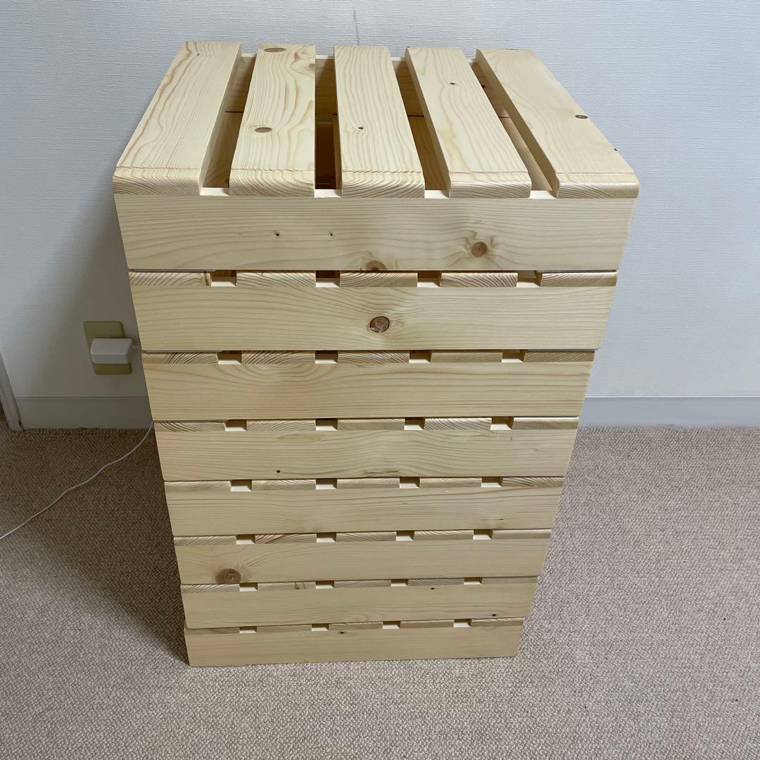 簡単に組み替えができるパレットベッド（すのこベッド） シングル分8枚