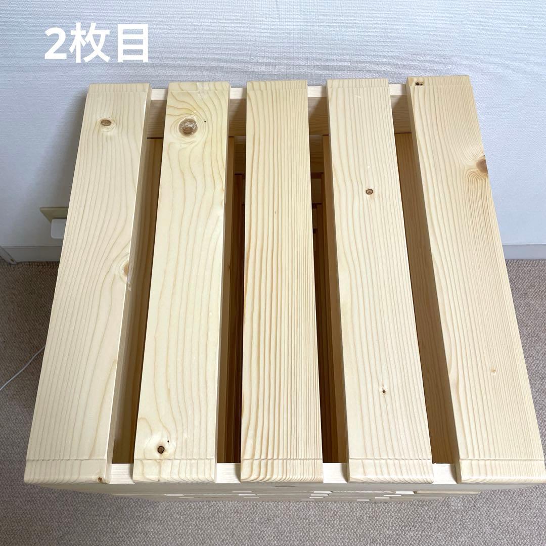 簡単に組み替えができるパレットベッド（すのこベッド） シングル分8枚