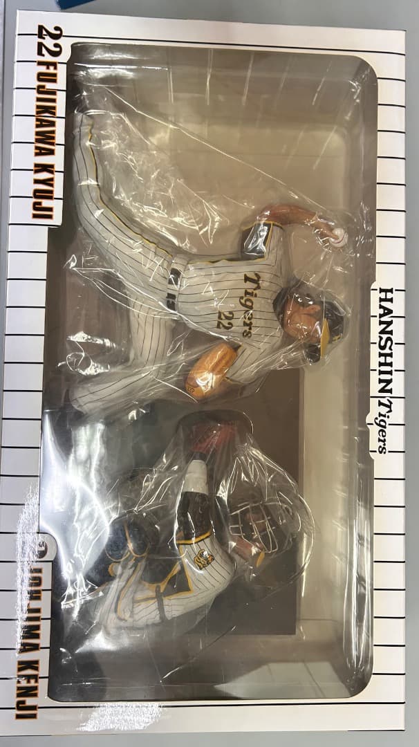 阪神タイガース　藤川・城島　フィギュア