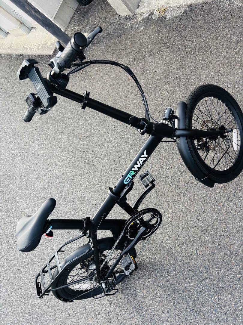 ERWAY 電動折りたたみ自転車 ブラック