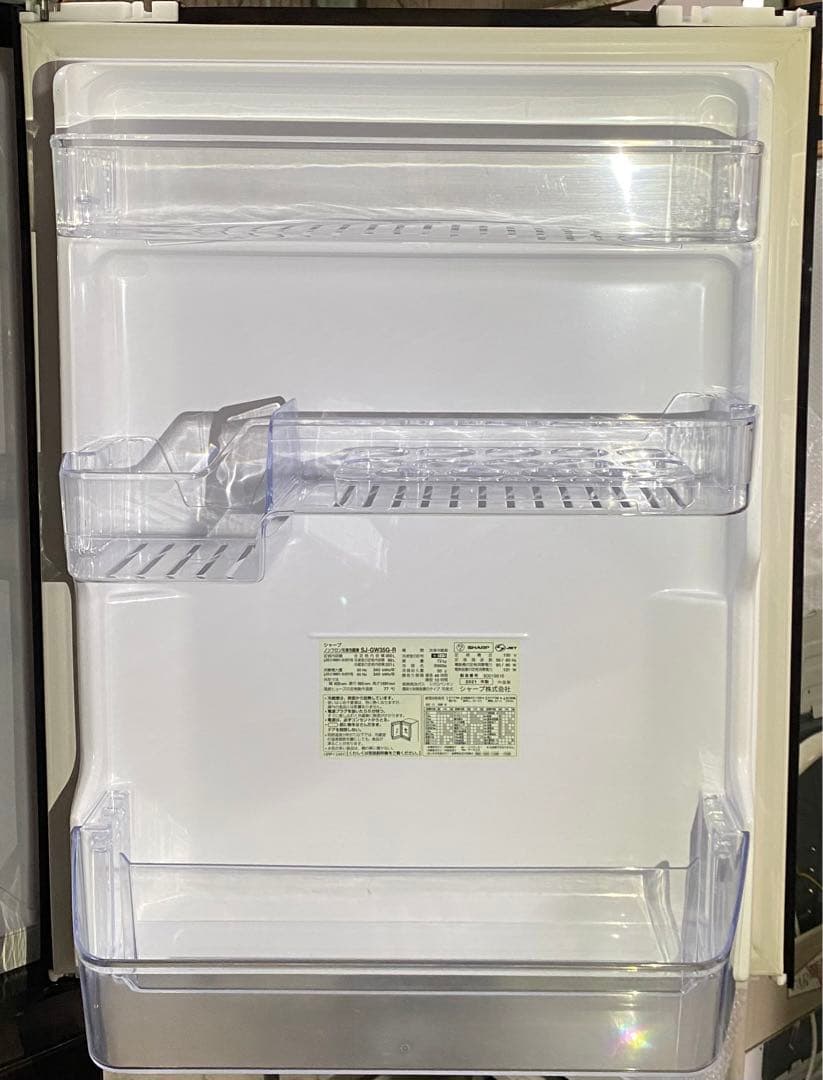 シャープ　ノンフロン冷凍冷蔵庫　SJ-GW35G-R 2021年製　350L