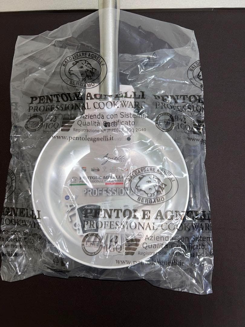 ぺんてる アニェリ 高スキップソースパン 筒状ハンドル プロ仕様 アルミ24cm