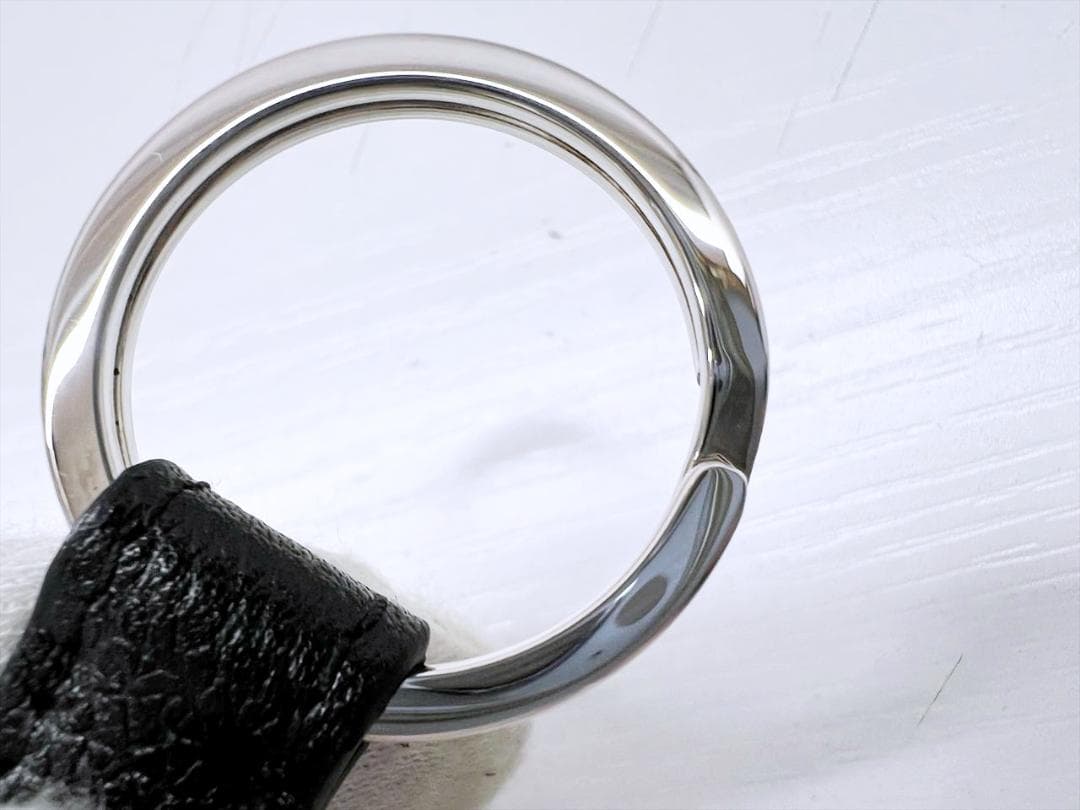 未使用保管　美品　BVLGARI　ブルガリ　マン　キーリング　黒　282704