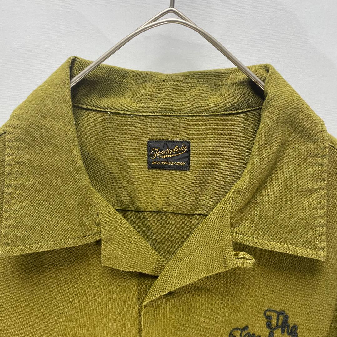 テンダーロイン ボーリングシャツ　T-BOWL オリーブ　グリーン　サイズXS