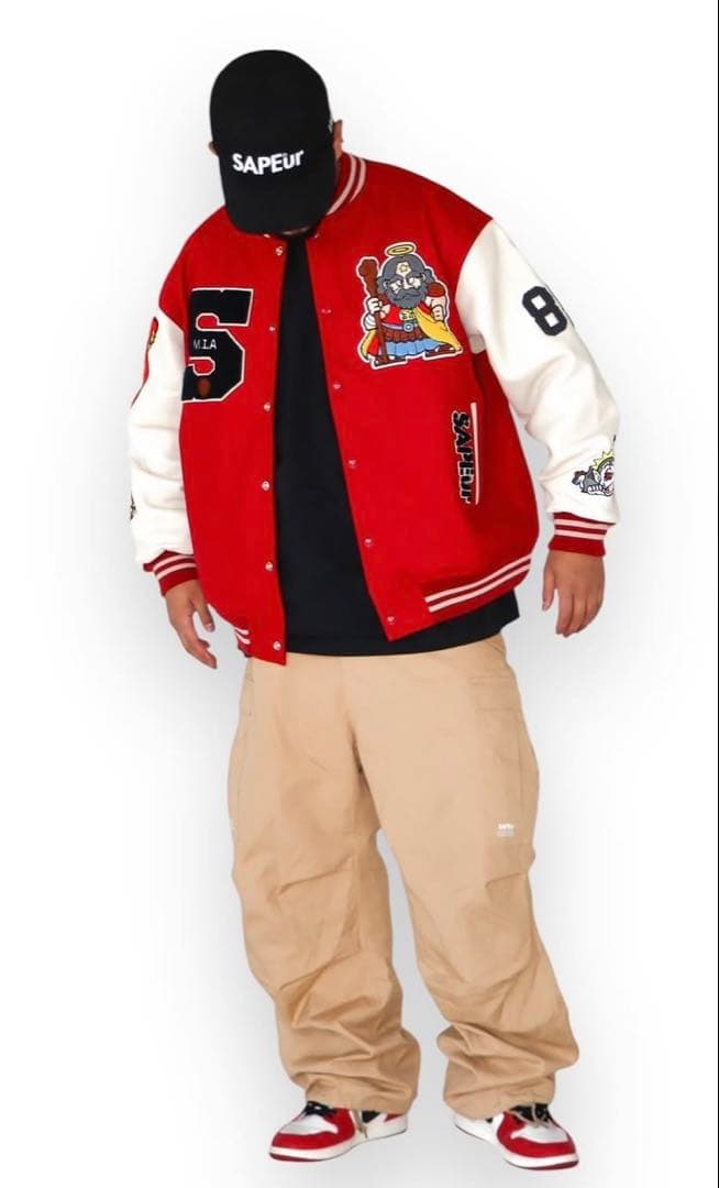 SAPEur ビックリマン バーシティジャケット