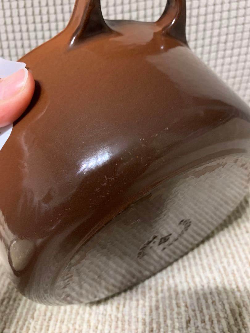 LE CREUSETココットロンドブラウン 両手鍋 18cmルクルーゼ