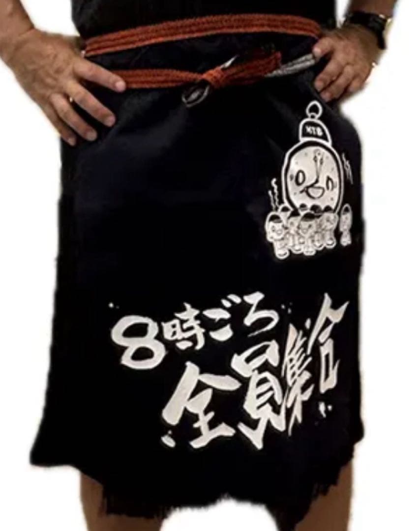 HTBキャラクター onちゃんエプロン(8時ごろ全員集合)