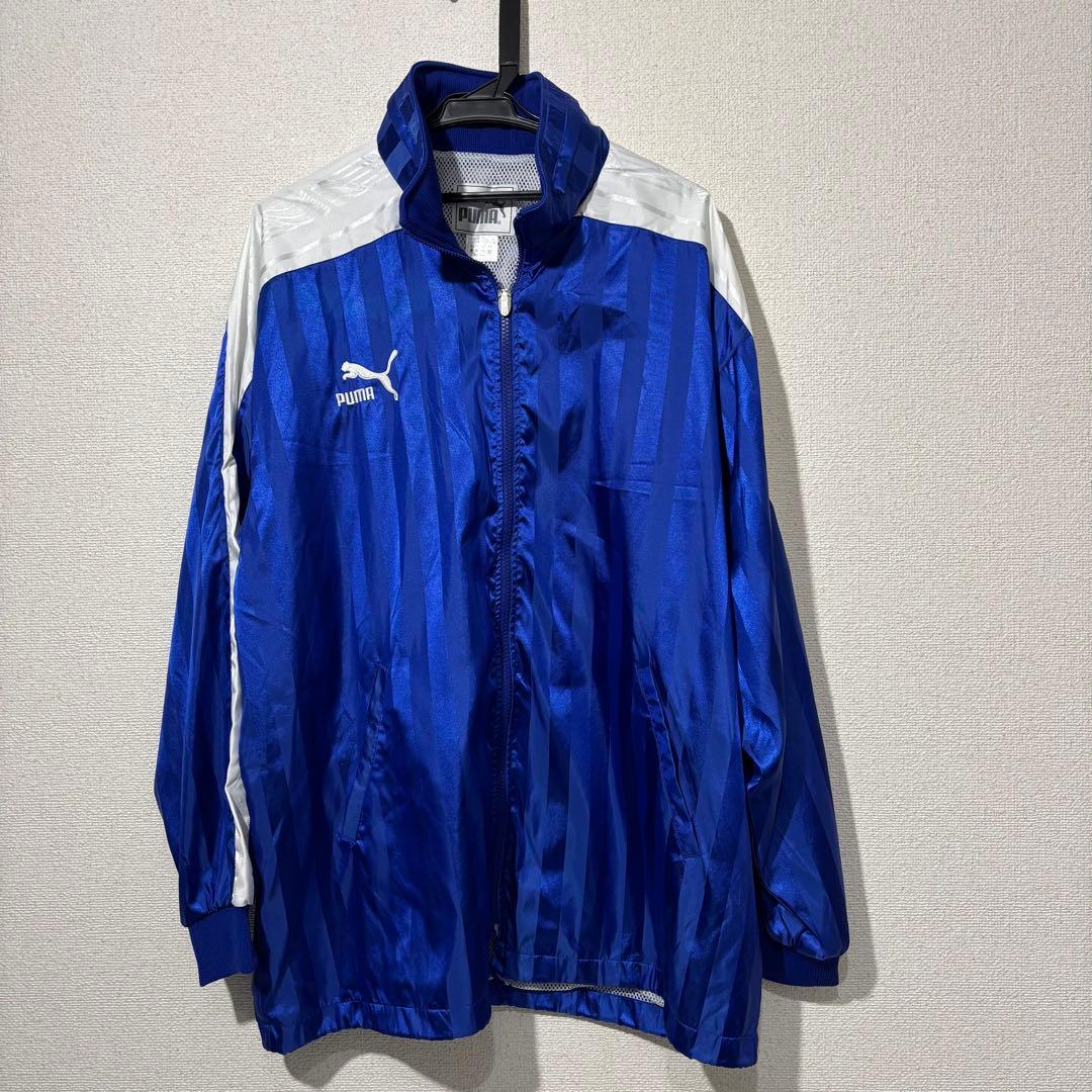 【美品】PUMA プーマ　ウィンドブレーカー　セットアップ　ブルー　ホワイト