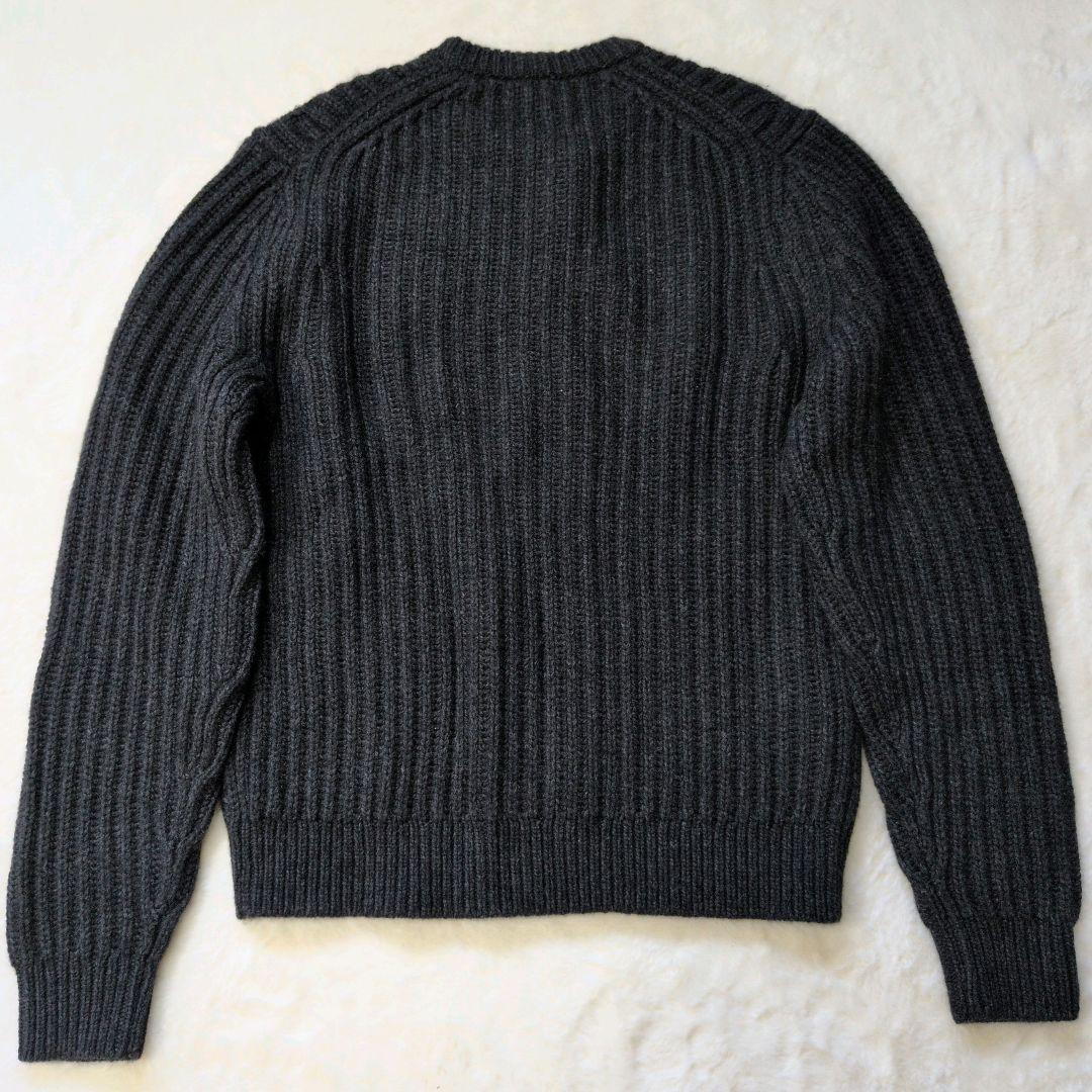 【新品】theory セオリー 異素材 ケーブルニット クルーネック S