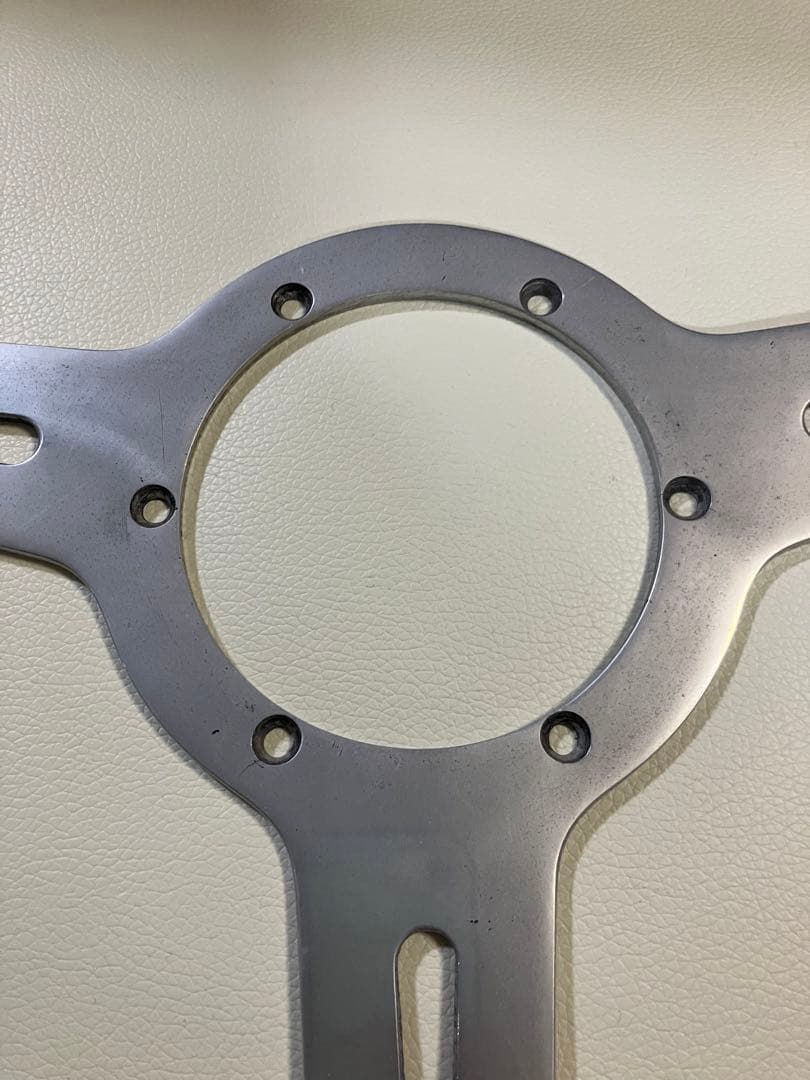 レスレストン　ウッド アルミ ステアリング 3本スポーク