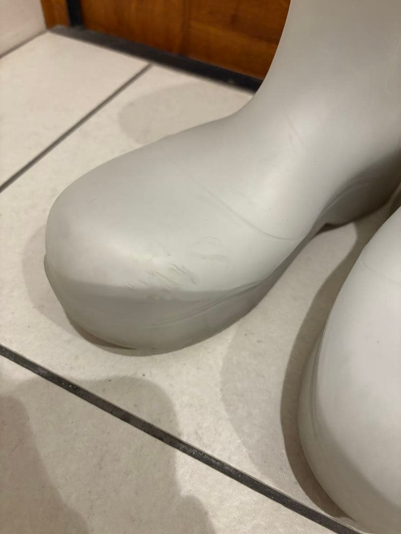 値下げ中！Bottega Veneta パドルブーツ　クリア　37