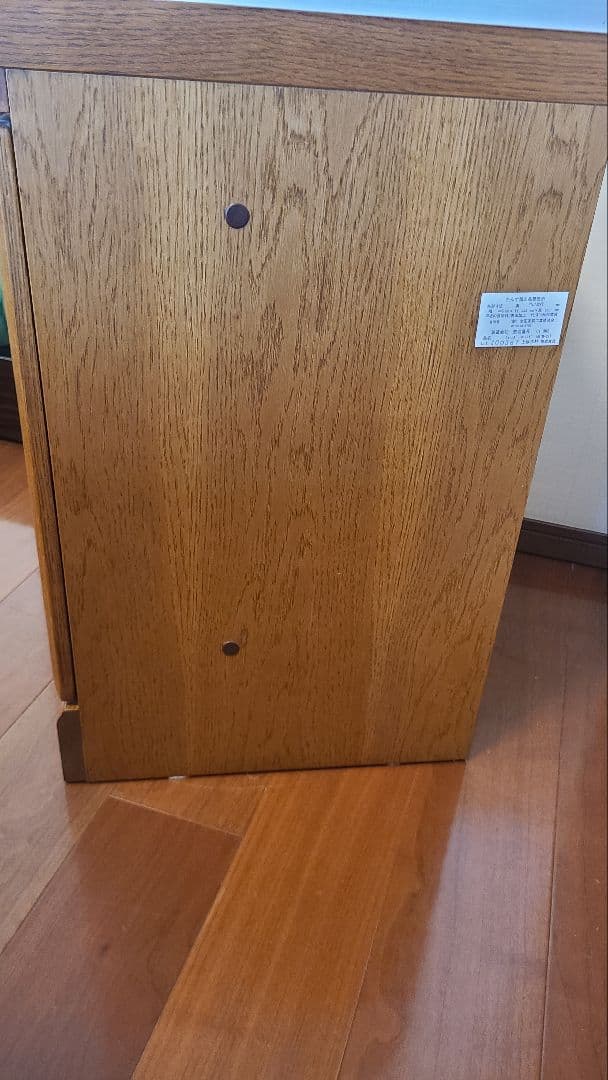 上坂木材 コーナーキャビネット ガラス扉