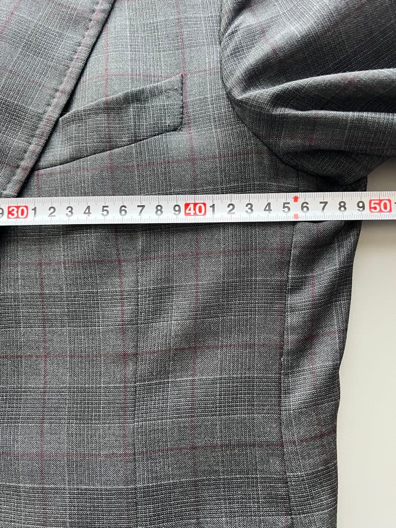 r*n様 ISAIA グレー チェック柄 ビジネスジャケットとベスト