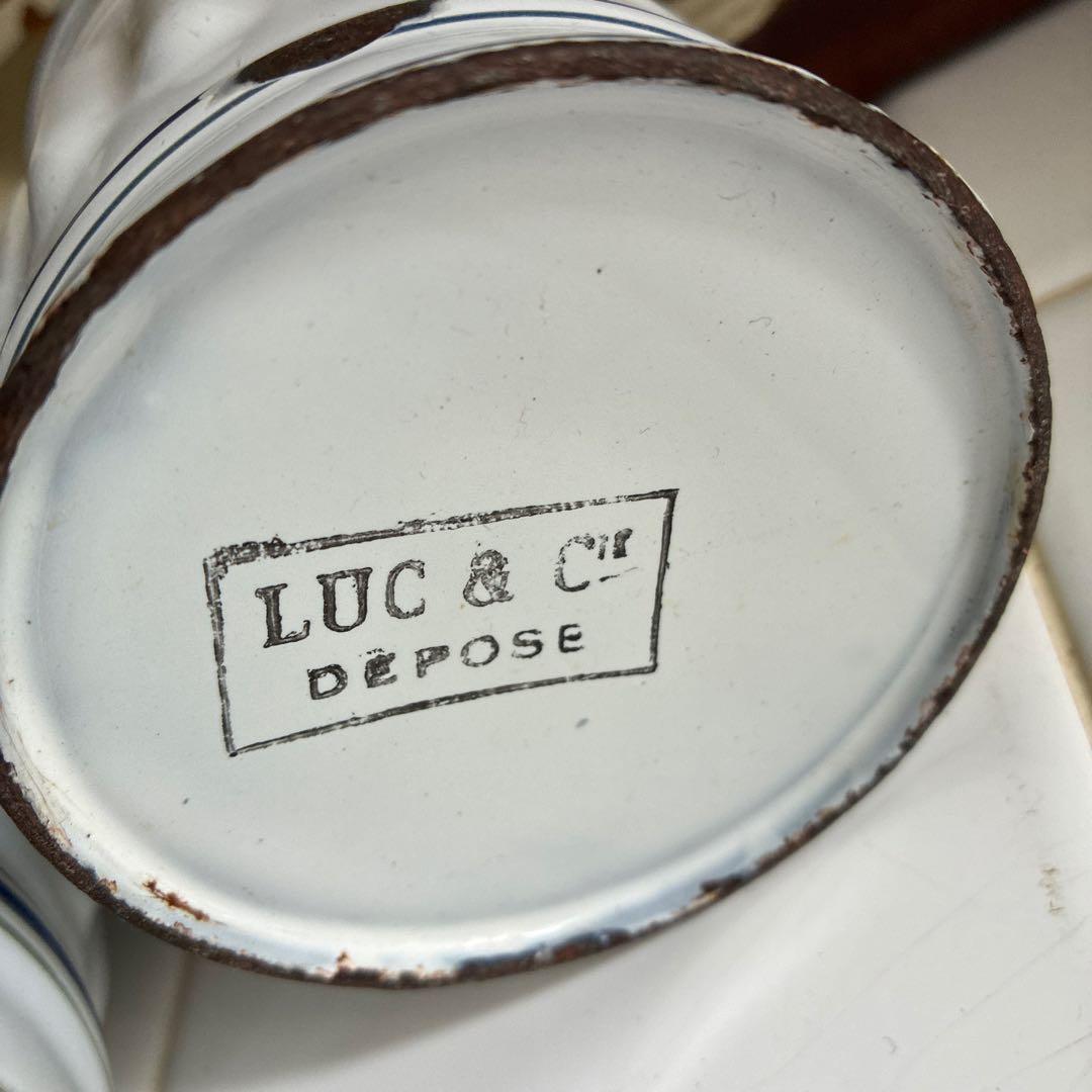 ⭐️Franceアンティーク/LUC DE POSE ホーロー製キャニスター