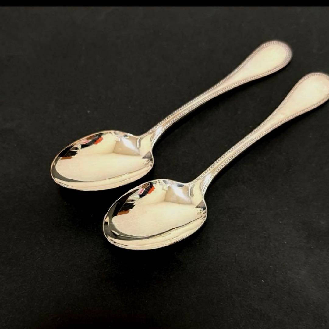 Christofle クリストフル パール スプーン 2点 BOX付ヴィンテージ