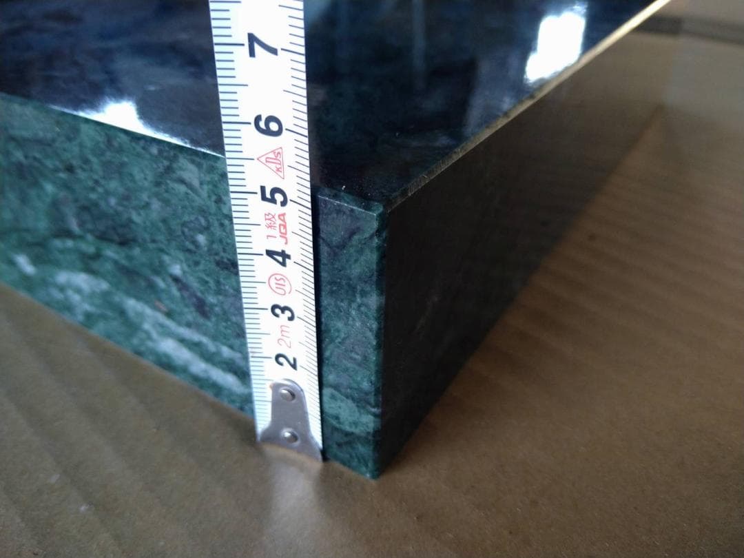 天然大理石　オーディオボード【グリーン】170×250×52●5面磨き●ペア