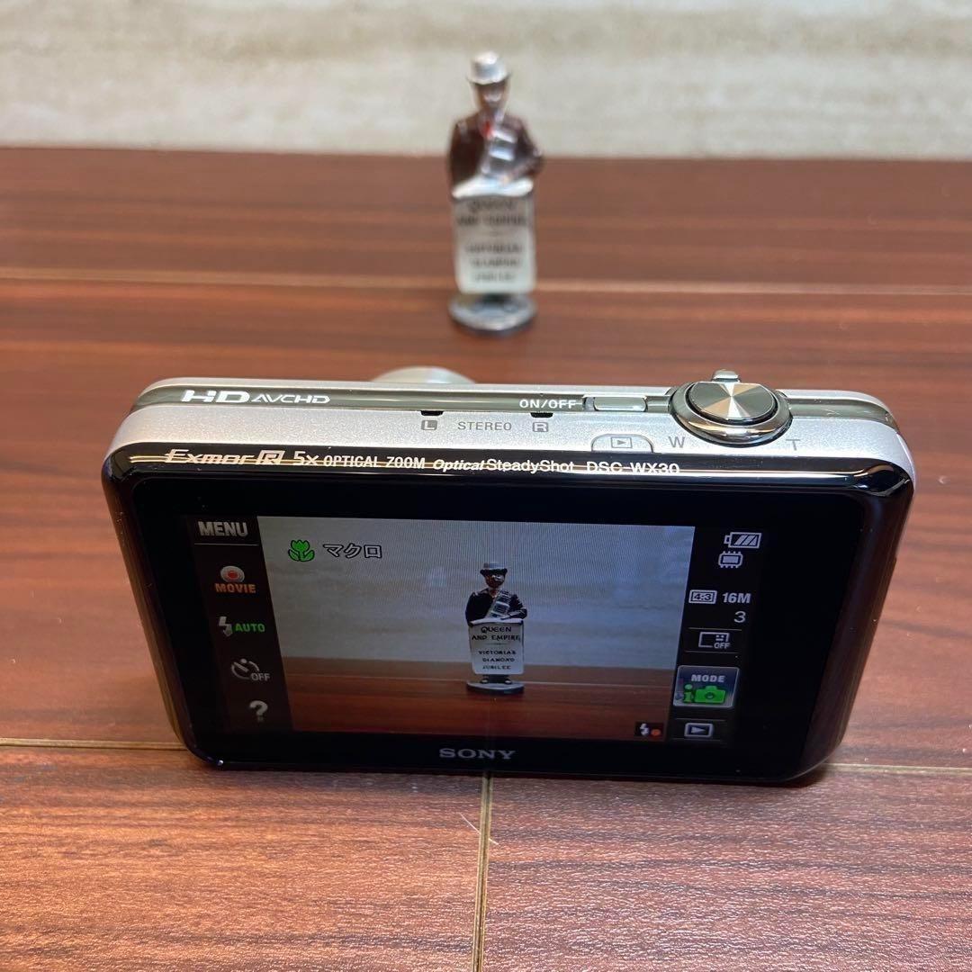 SONY Cyber-shot DSC-WX30 シルバー デジカメ3795