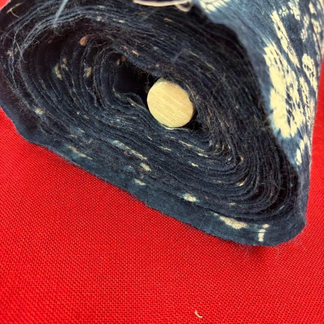 最終価格‼︎藍染絞り浴衣反物　藍染絞り布 未使用品